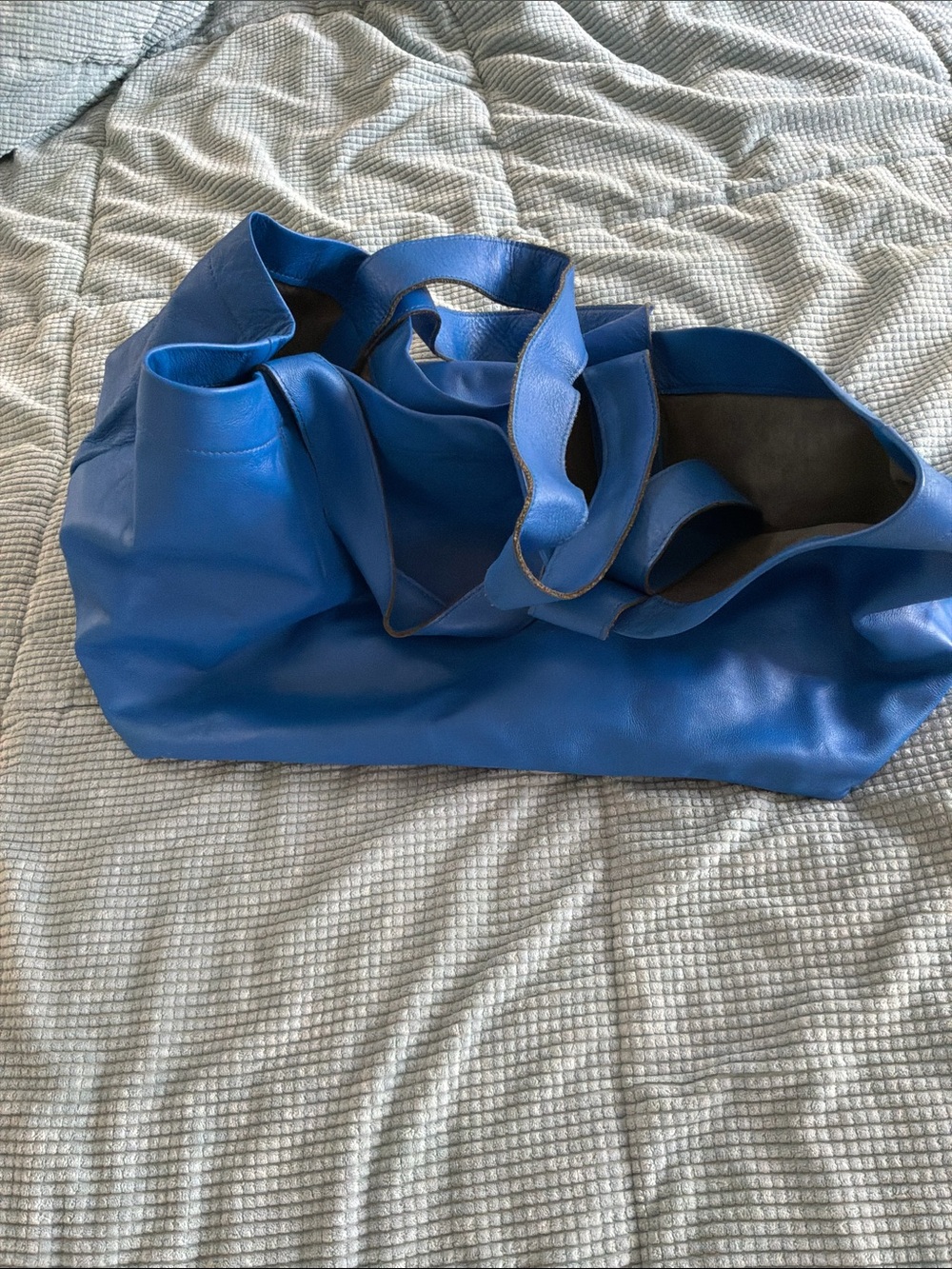 🌟M. Gemi Cobalt Blue Leather Tote🌟 THE HOT COLOR OF SEASON